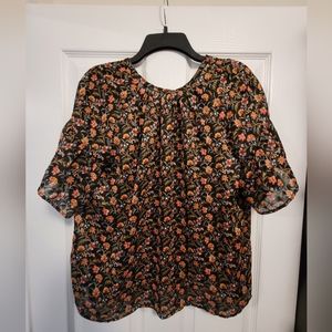 EUC Floral Loft Blouse